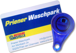 Bezahlen im Priener Waschpark